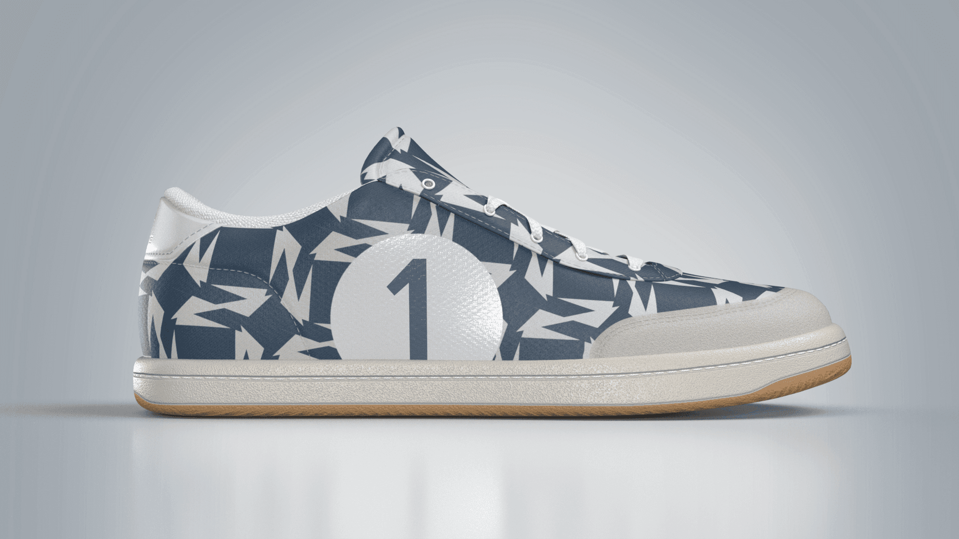 3D rendered shoe - side view